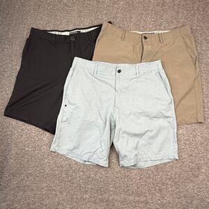 Maven Men’s Performance Shorts Lot of 3 34 Waist 9 Inseam Golf Fishing Outdoor
